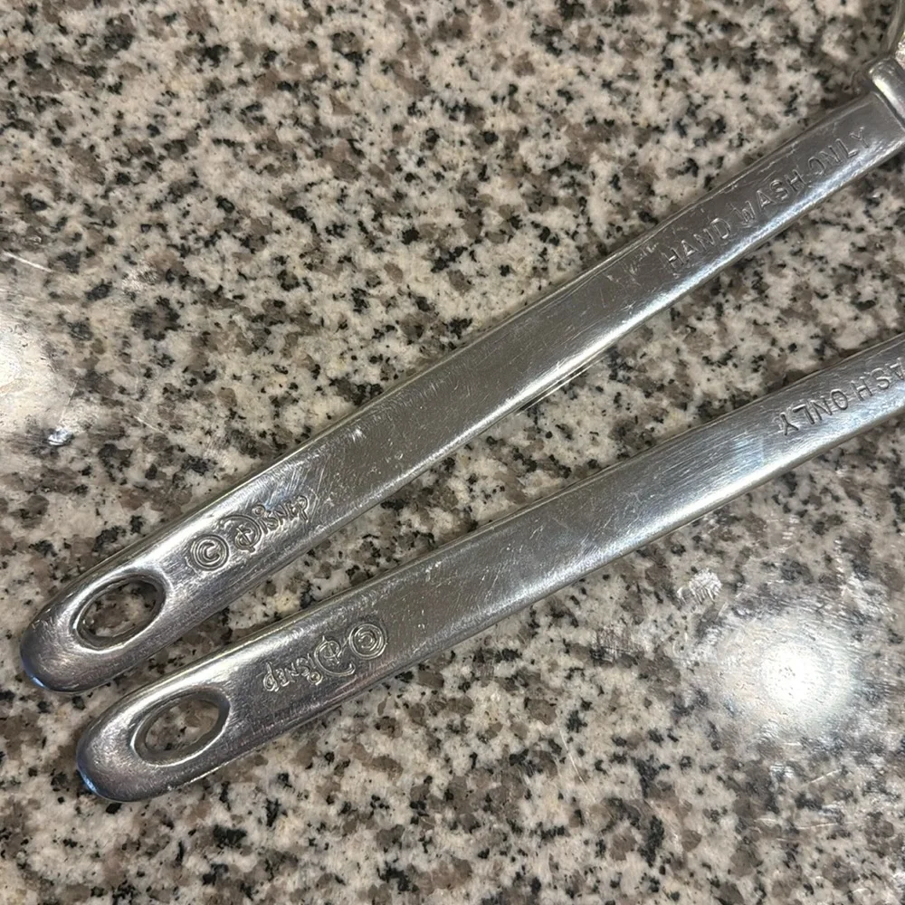 Disney Mickey Mouse Silver Hand-Shaped Salad Servers